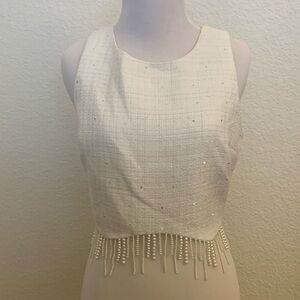 NWOT Embellished crop top